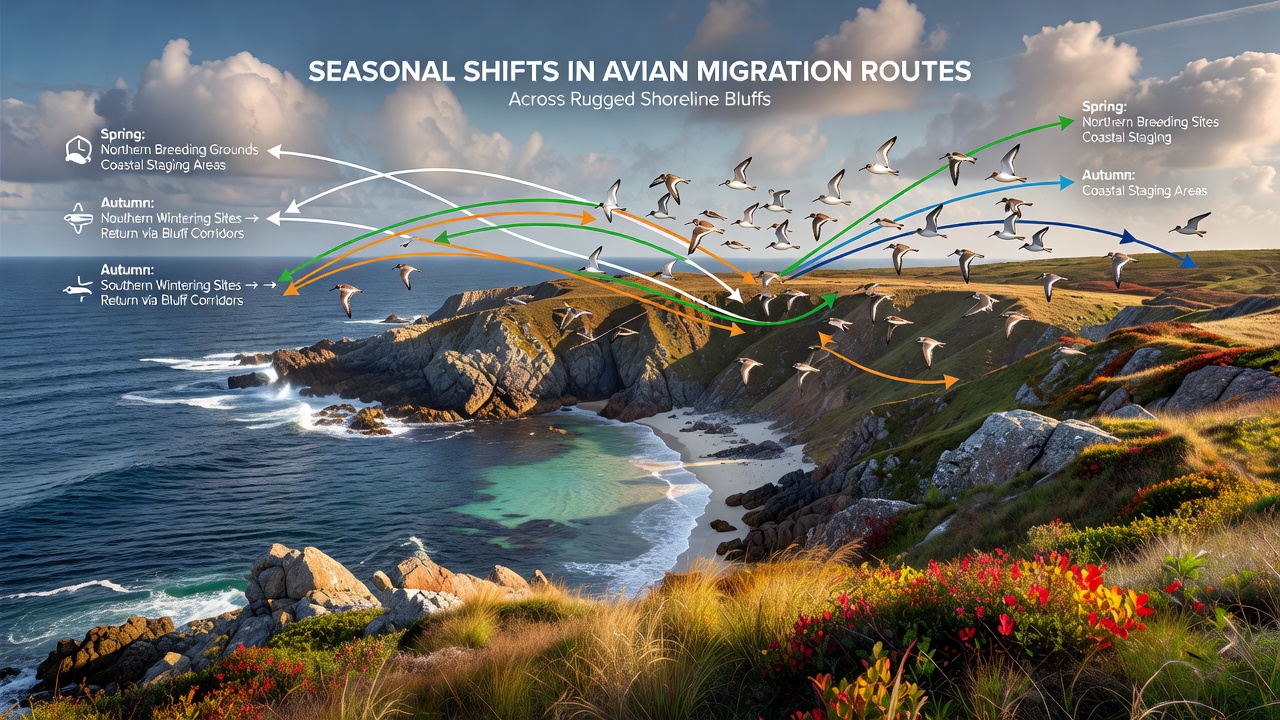 Close view of avian flocks navigating along cliff edges with changing light conditions